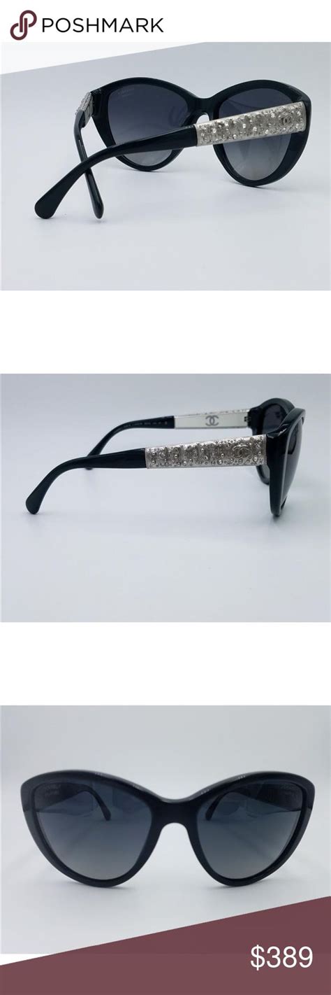 chanel black sunglasses with rhinestones|chanel sunglasses outlet.